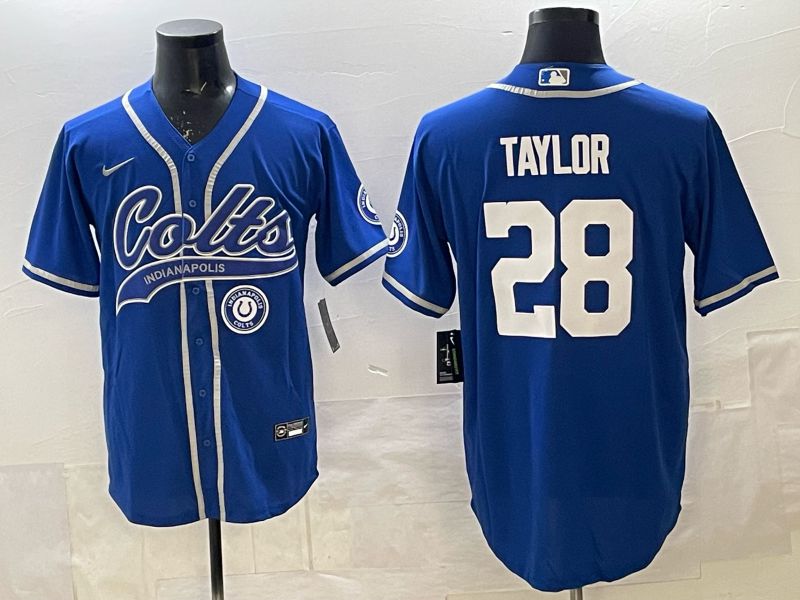 Men 2025 Indianapolis Colts #28 Taylor blue Joint Name Nike Limited NFL Jersey 006->indianapolis colts->NFL Jersey